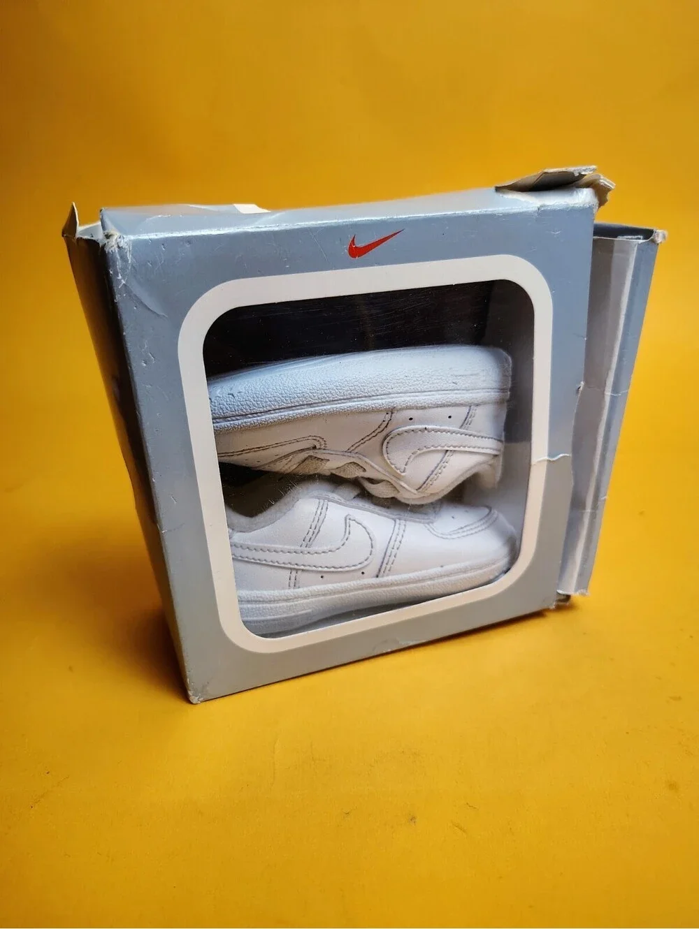 Nike Force 1 Crib White Baby Booties Shoes Size 3c CK2201-100 Air AF1 Boxed